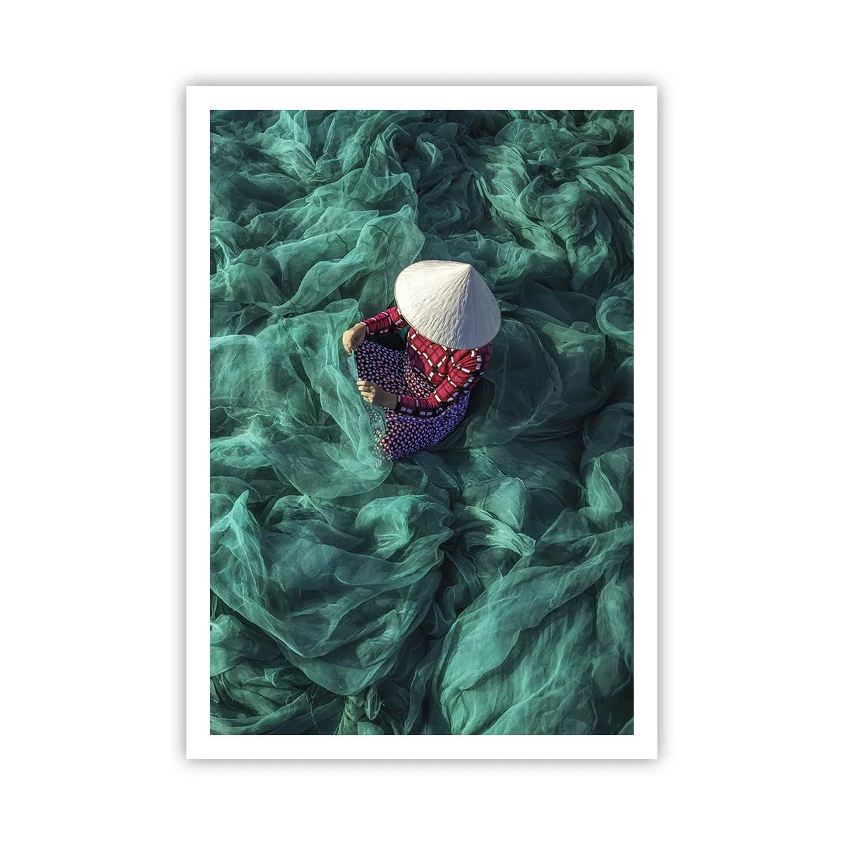 Affiche - Poster - Dans une mer de filet - 70x100 cm