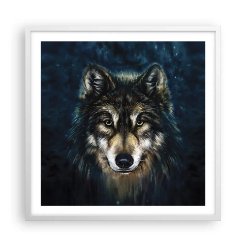 Affiche dans un cadre blanc - Poster - Alpha? Et oméga - 60x60 cm