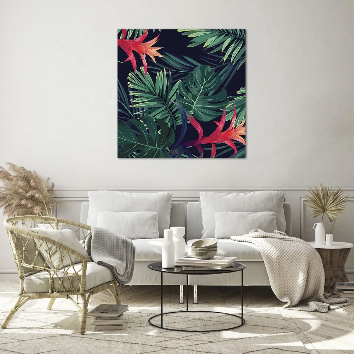 Impression sur verre - Image sur verre - immergé dans la nature - 40x40 cm