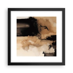 Affiche dans un cadre noir - Poster - Une abstraction intrigante - 30x30 cm