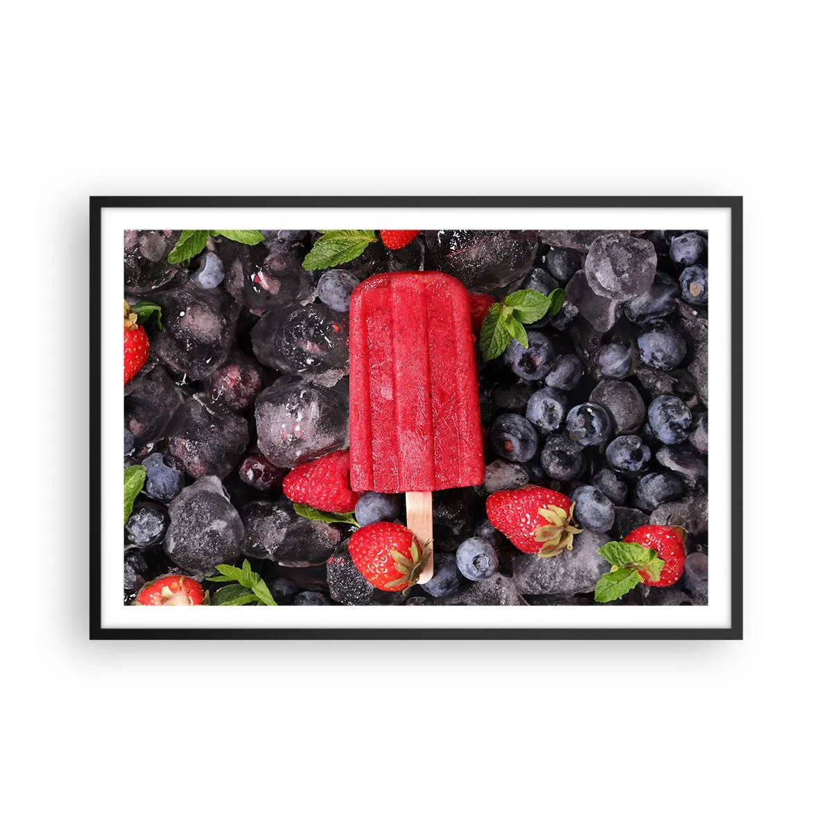 Affiche dans un cadre noir - Poster - Le goût d’un été chaud - 91x61 cm