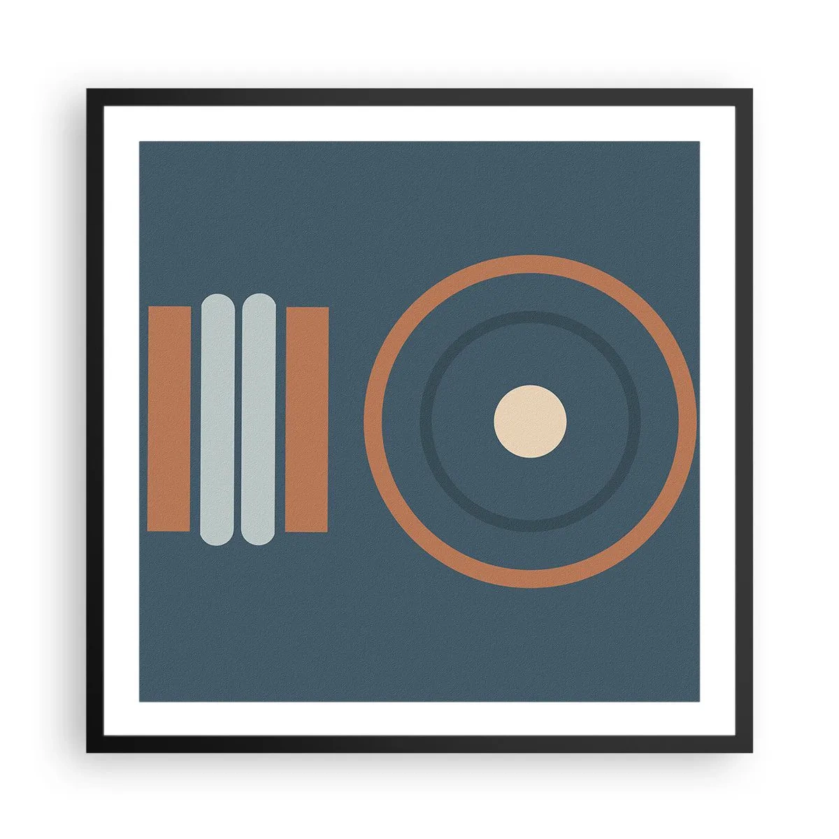 Affiche dans un cadre noir - Poster - Essence des choses - 60x60 cm