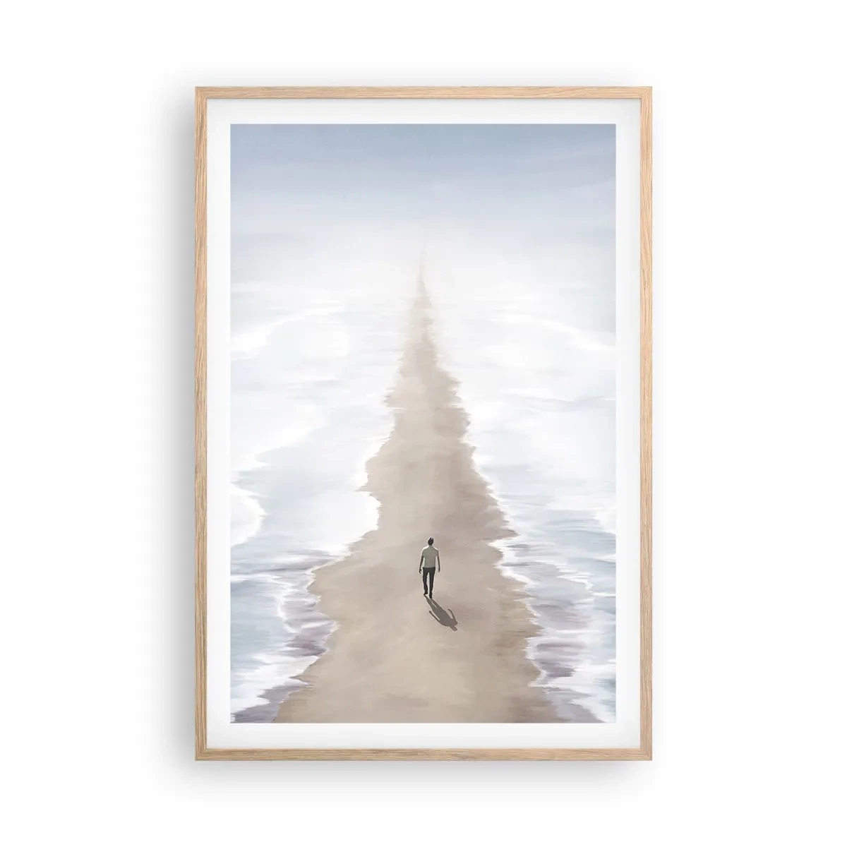 Affiche dans un chêne clair - Poster - Un brillant avenir - 61x91 cm