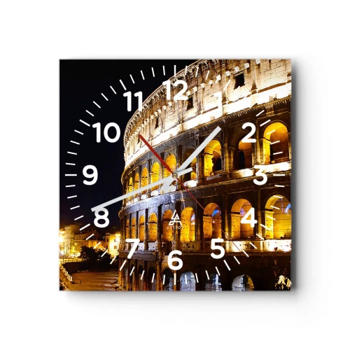 Horloge murale - Pendule murale - Il est temps de commencer les Jeux - 30x30 cm