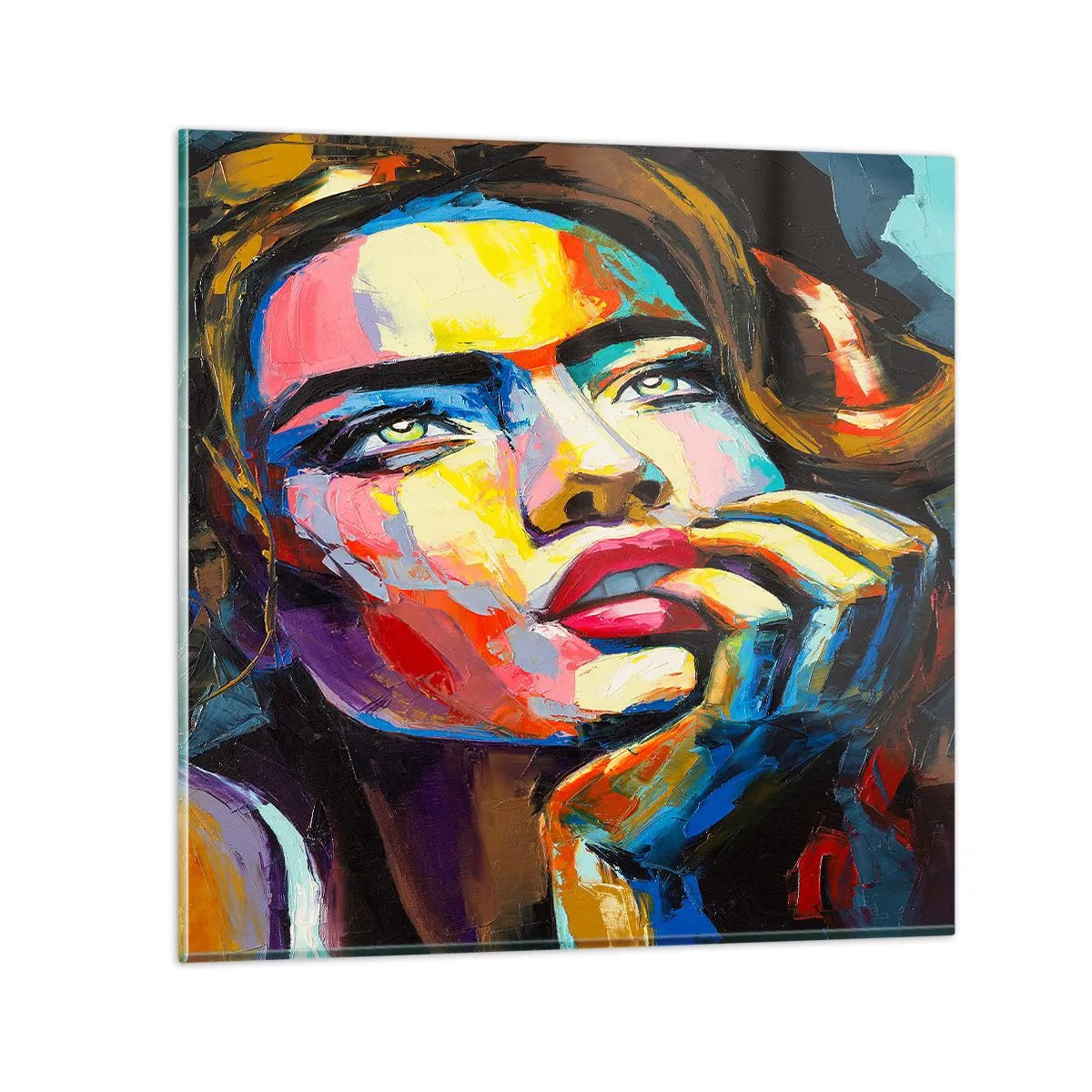 Impression sur verre - Image sur verre - Les rêves volent dans le ciel comme des oiseaux - 50x50 cm