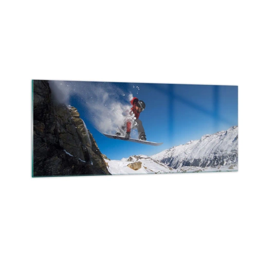 Impression sur verre - Image sur verre - Et tu es devenu une partie de l'espace - 100x40 cm