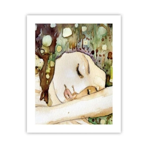 Affiche - Poster - Un rêve violet émeraude - 40x50 cm