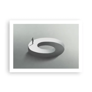 Affiche - Poster - Et sois intelligent ici - 70x50 cm