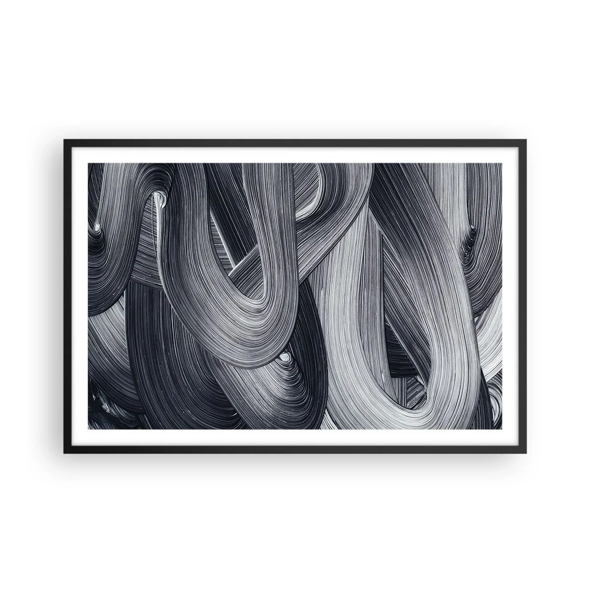 Affiche dans un cadre noir - Poster - La fluidité de la réalité - 91x61 cm