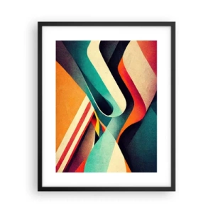 Affiche dans un cadre noir - Poster - Composition intense - 40x50 cm