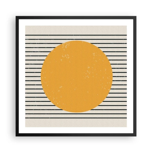 Affiche dans un cadre noir - Poster - Le pouvoir de la simplicité - 60x60 cm