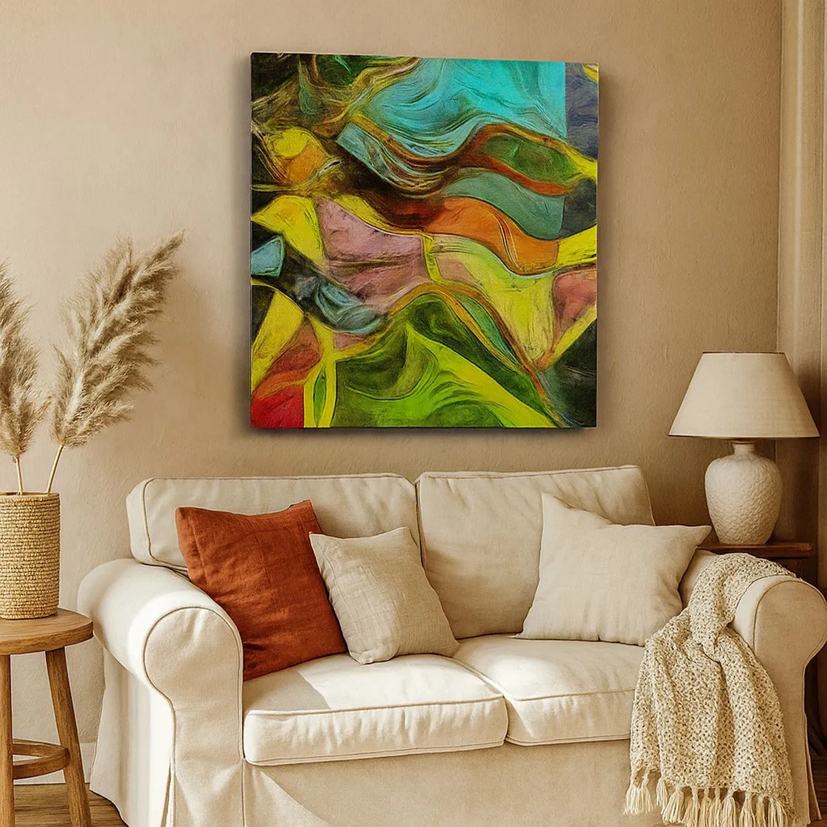 Impression sur toile - Image sur toile - Le mouvement c'est la vie - 30x30 cm