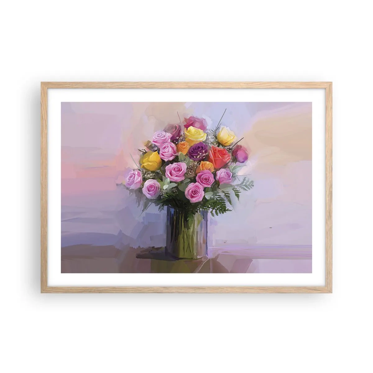 Affiche dans un chêne clair - Poster - Beauté conservée - 70x50 cm