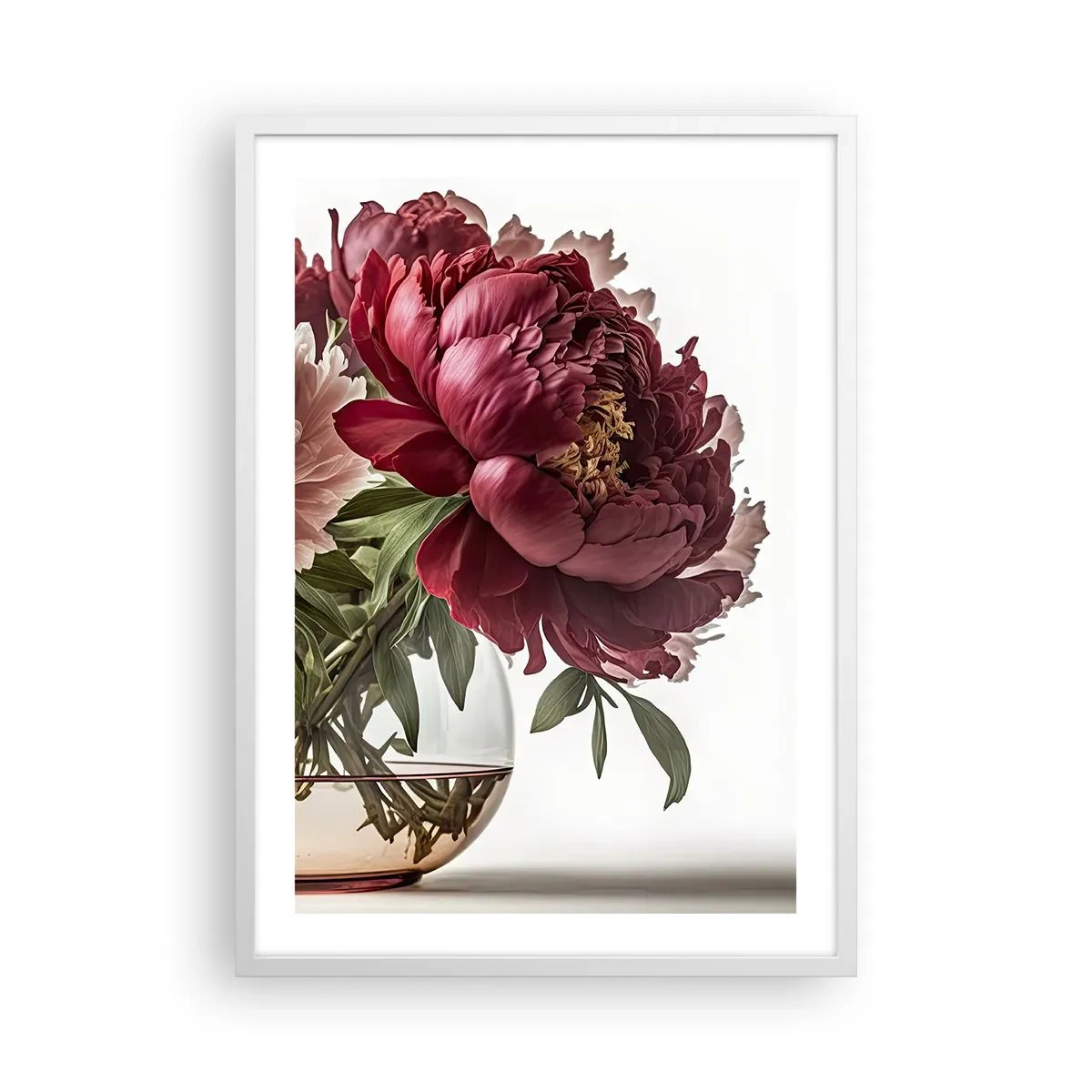 Affiche dans un cadre blanc - Poster - En pleine floraison de beauté - 50x70 cm