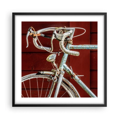 Affiche dans un cadre noir - Poster - Construit pour la victoire - 50x50 cm