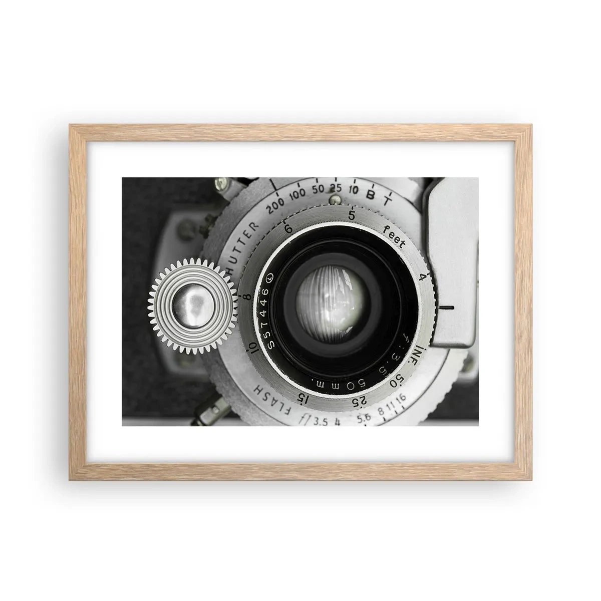 Affiche dans un chêne clair - Poster - Histoire d'Hollywood - 40x30 cm