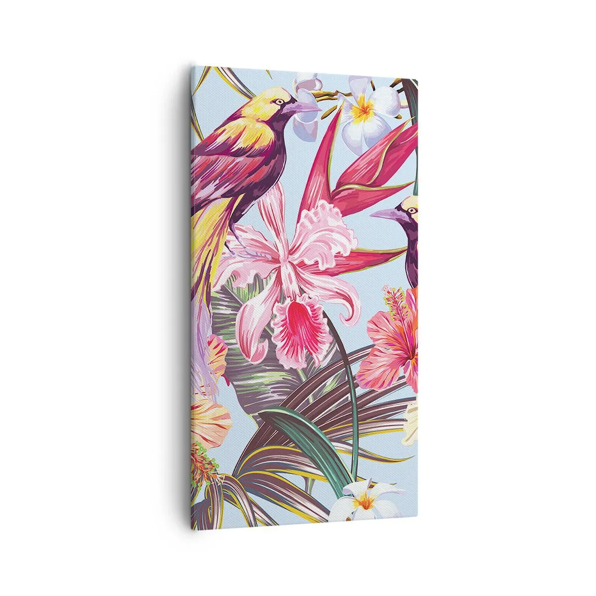 Impression sur toile - Image sur toile - Pétales et plumes - 55x100 cm