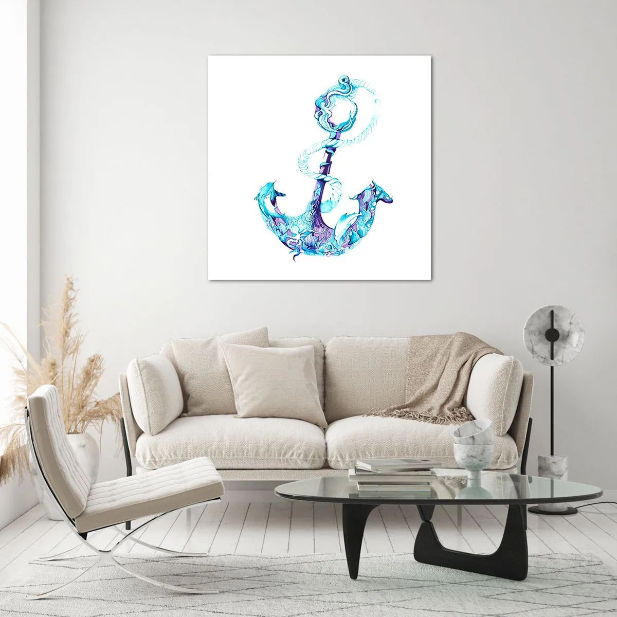 Impression sur verre - Image sur verre - Le confident des secrets de la mer - 60x60 cm