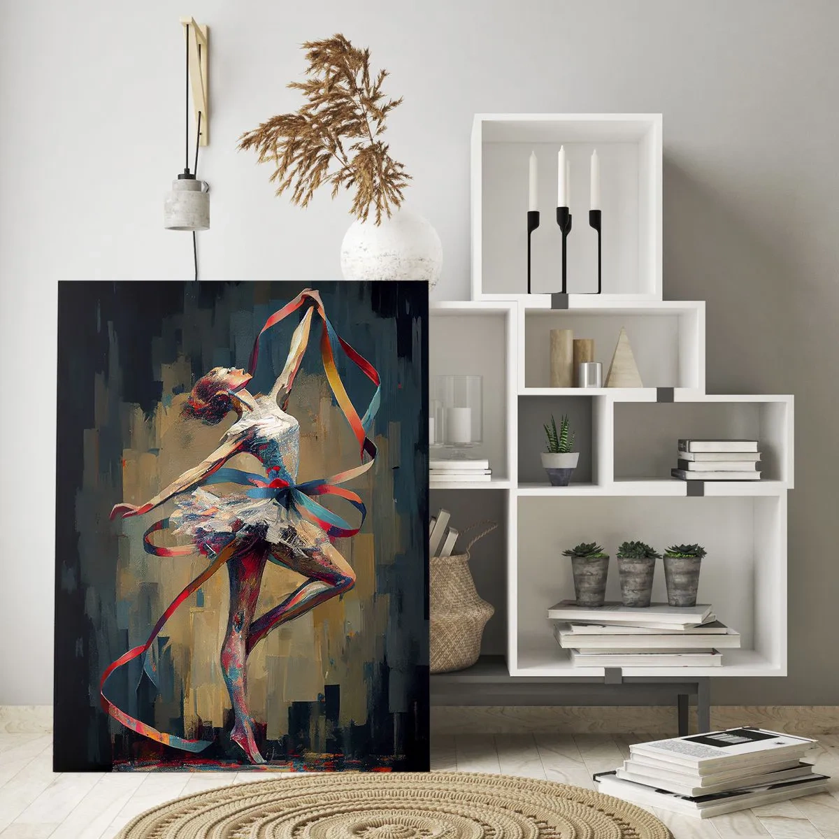 Impression sur verre - Image sur verre - Danse du ruban - 80x120 cm