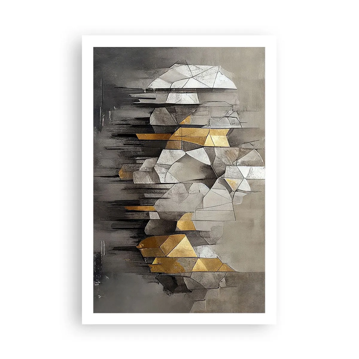 Affiche - Poster - Composition de glace et de lumière - 61x91 cm