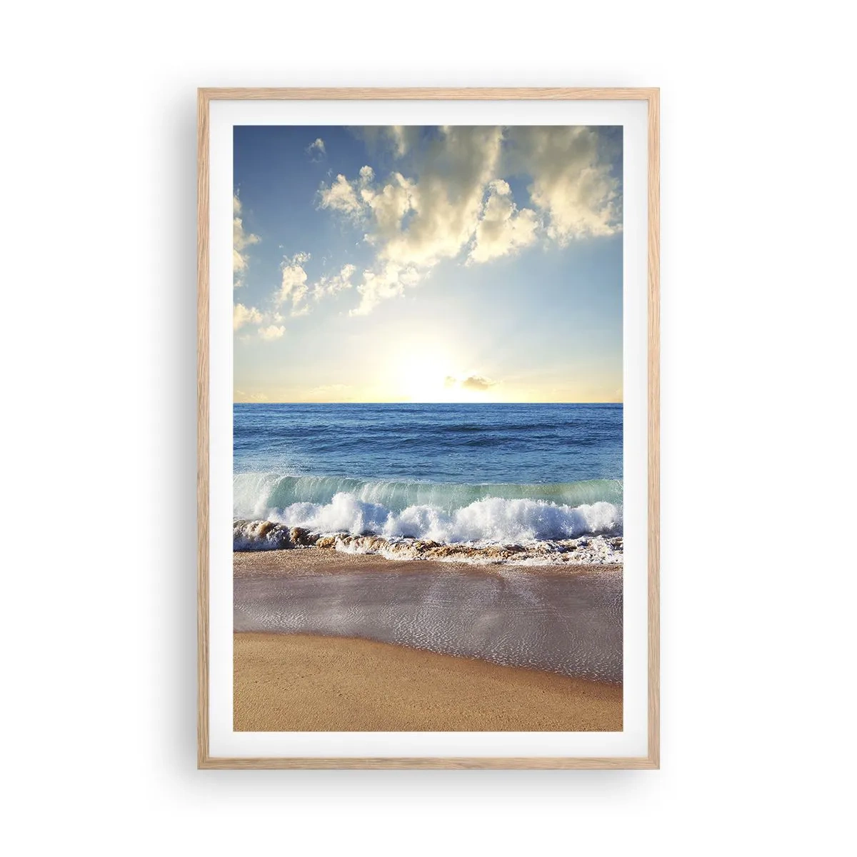 Affiche dans un chêne clair - Poster - Mouvement et immobilité à la fois - 61x91 cm