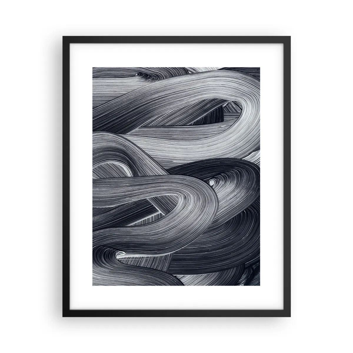 Affiche dans un cadre noir - Poster - La fluidité de la réalité - 40x50 cm