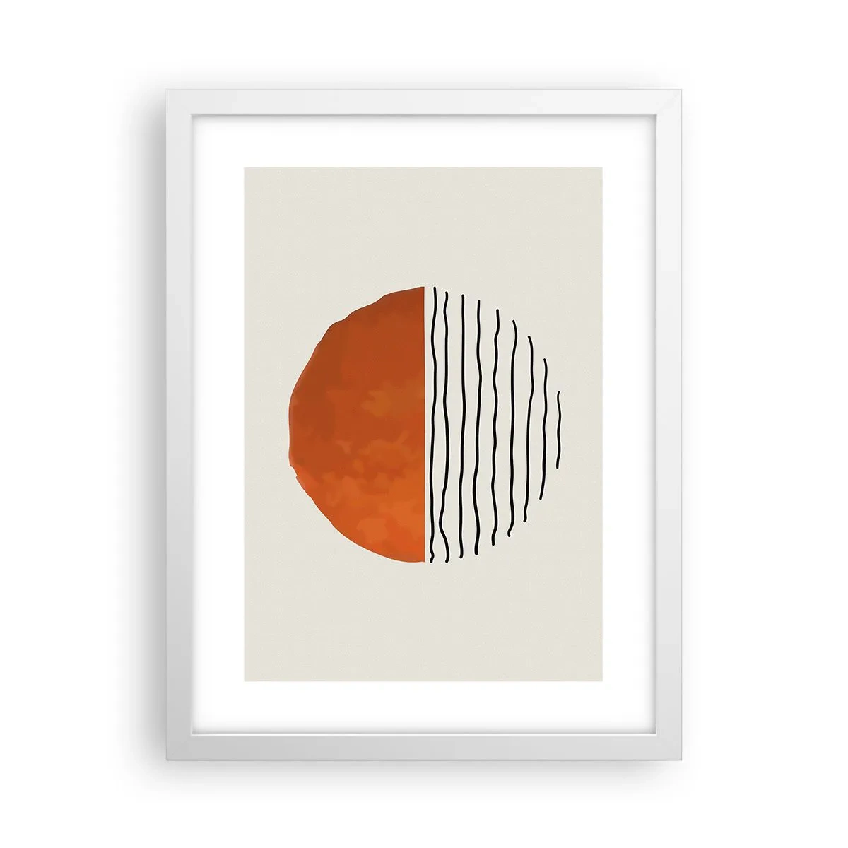 Affiche dans un cadre blanc - Poster - Dans un climat japonnais - 30x40 cm