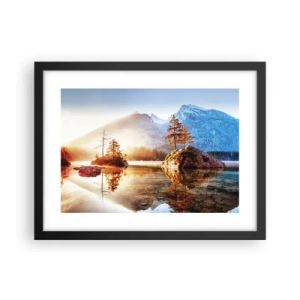 Affiche dans un cadre noir - Poster - La nature sous un nouveau jour - 40x30 cm