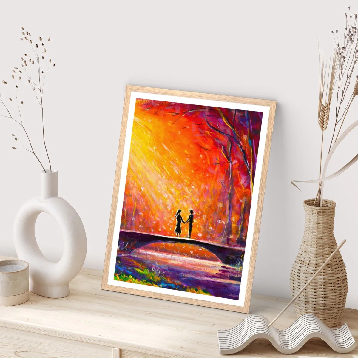 Affiche dans un chêne clair - Poster - Le ciel les aime aussi - 70x100 cm