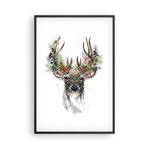 Affiche dans un cadre noir - Poster - En robe de fête - 61x91 cm