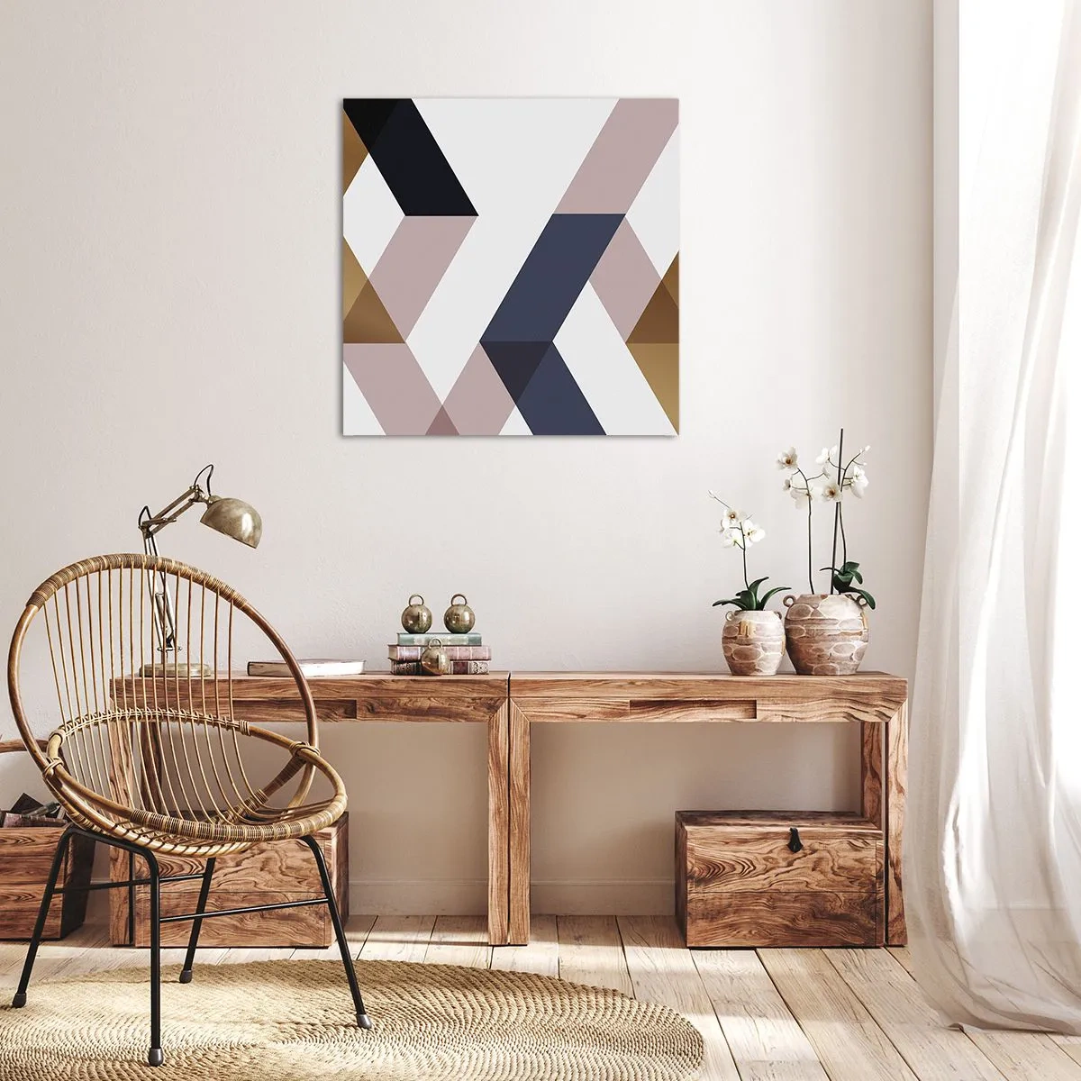 Impression sur toile - Image sur toile - Plats et angles - 30x30 cm