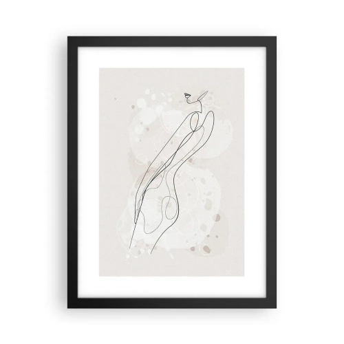 Affiche dans un cadre noir - Poster - Trompe l'oeil - 30x40 cm