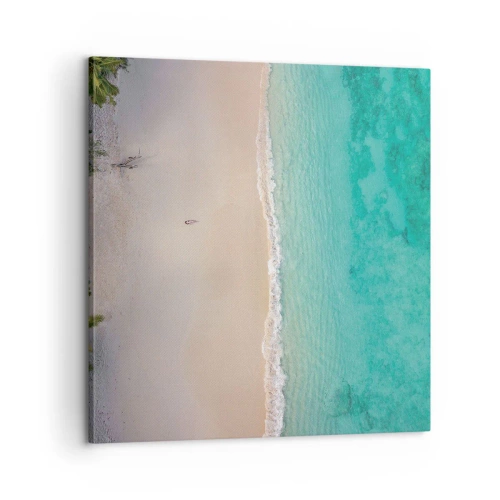Impression sur toile - Image sur toile - Plage paradisiaque - 60x60 cm