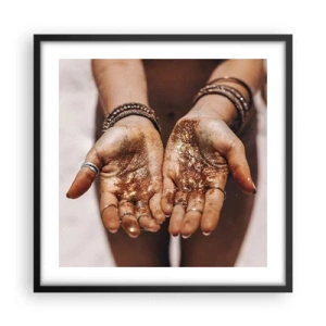 Affiche dans un cadre noir - Poster - Un don pour vous - 50x50 cm