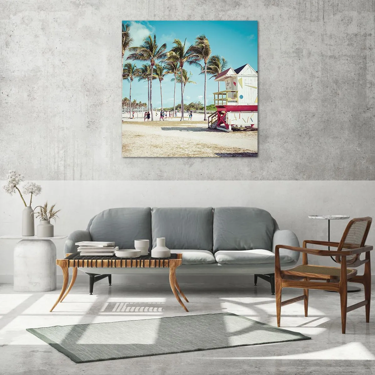 Impression sur verre - Image sur verre - Une belle journée devant toi - 40x40 cm