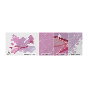 Échantillon de Papier Peint Premium Sand - Carte du monde rose - Minimalisme, Pastel, Carte - 100x30 cm