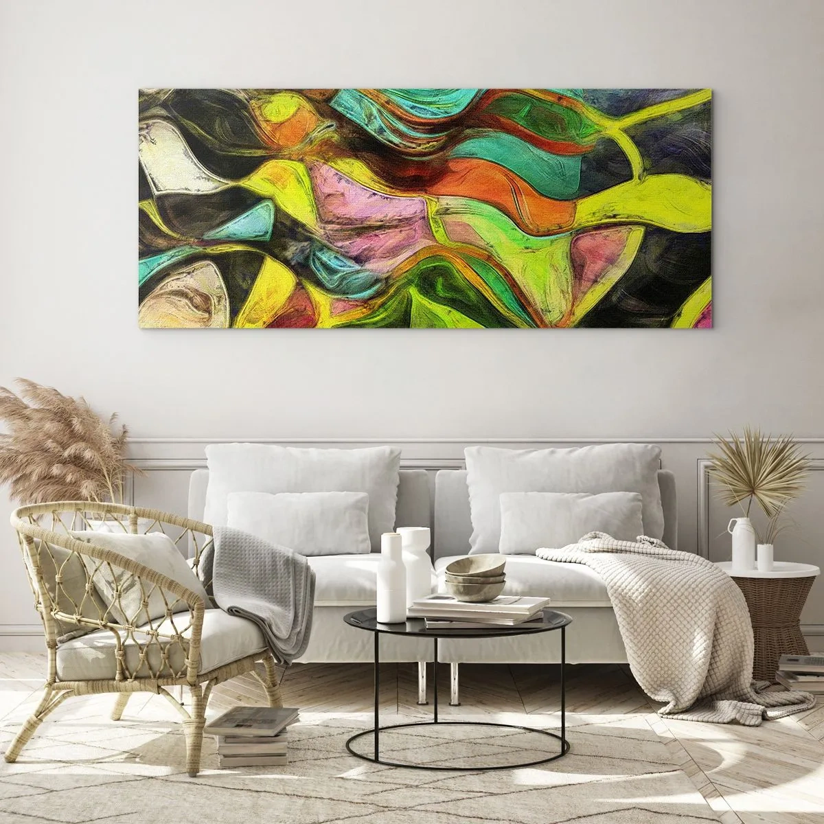 Impression sur verre - Image sur verre - Le mouvement c'est la vie - 100x40 cm