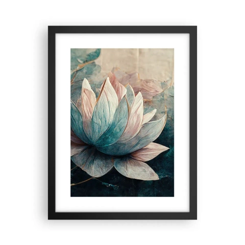 Affiche dans un cadre noir - Poster - Les étoiles du lac - 30x40 cm