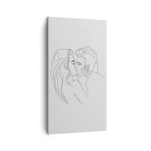 Impression sur toile - Image sur toile - La même ligne - 45x80 cm