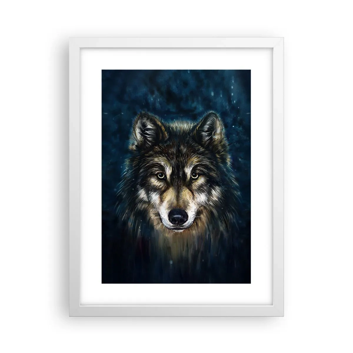 Affiche dans un cadre blanc - Poster - Alpha? Et oméga - 30x40 cm