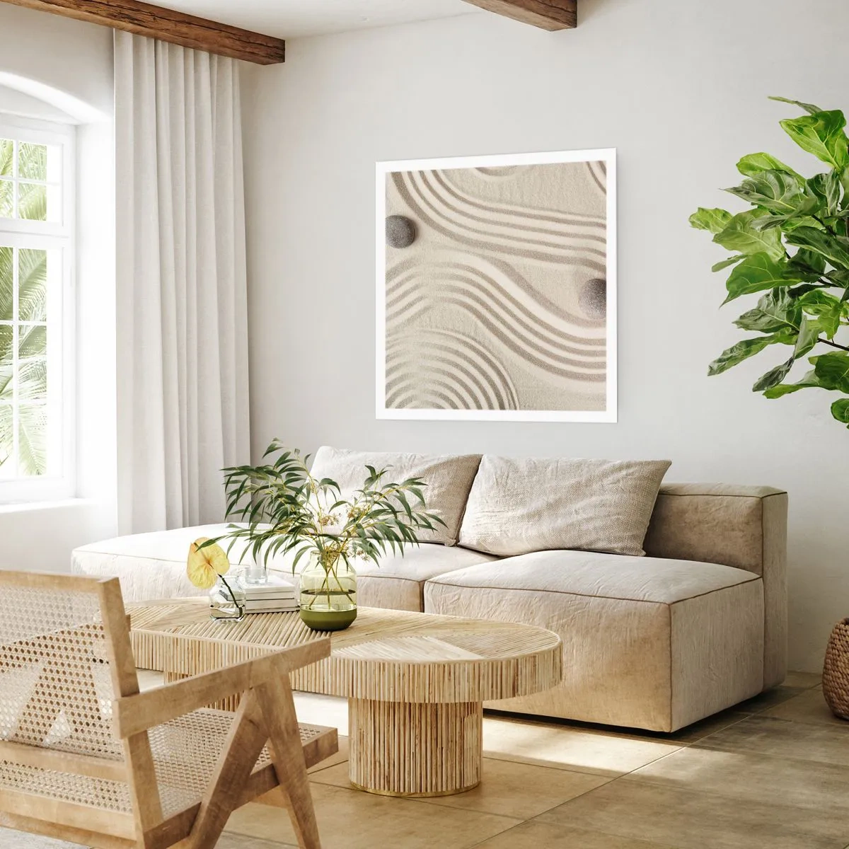 Affiche - Poster - Touche de chaleur - 60x60 cm