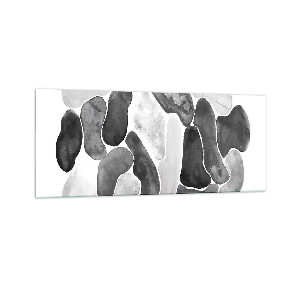 Impression sur verre - Image sur verre - Abstraction rocheuse - 100x40 cm