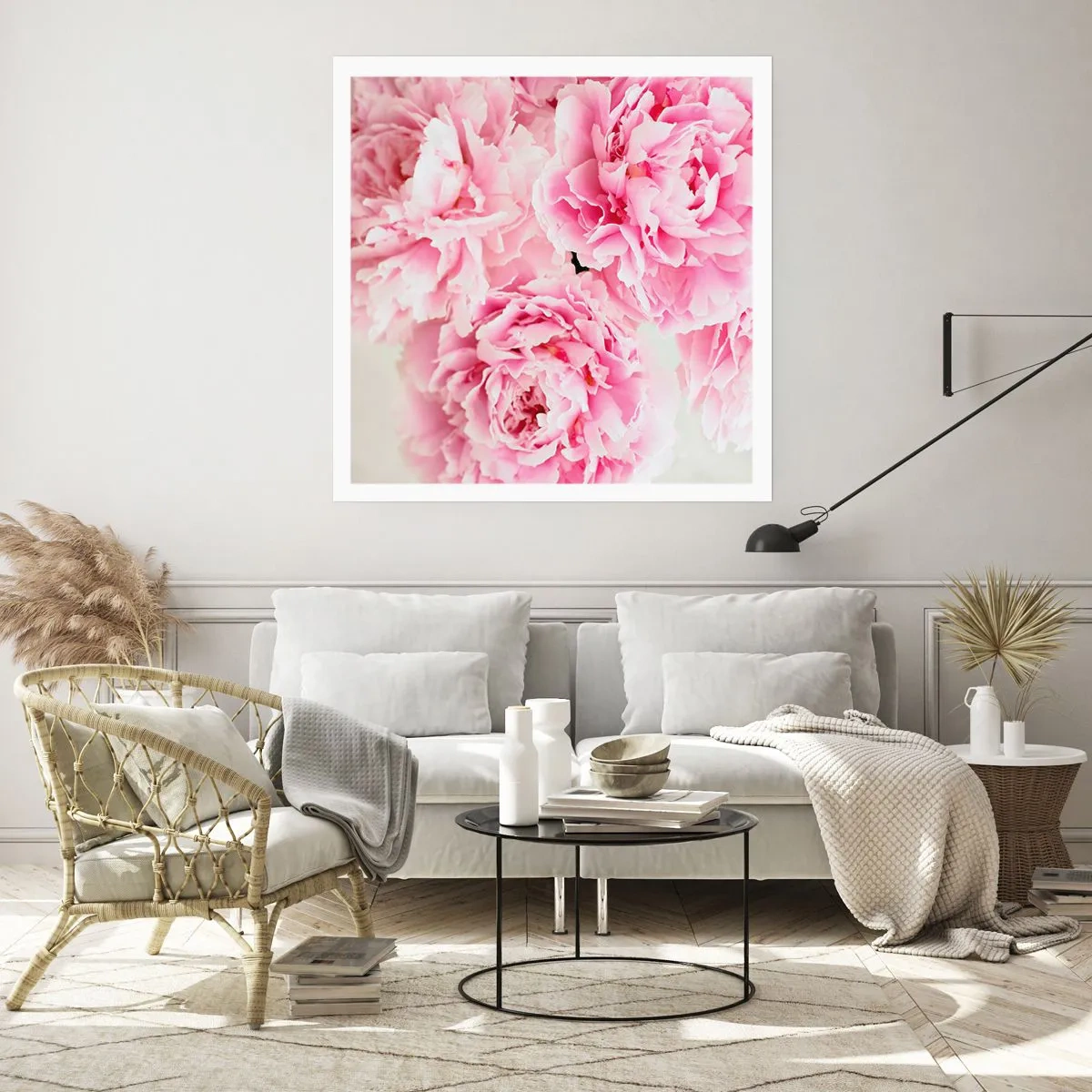 Affiche - Poster - En glamour rose - 30x30 cm