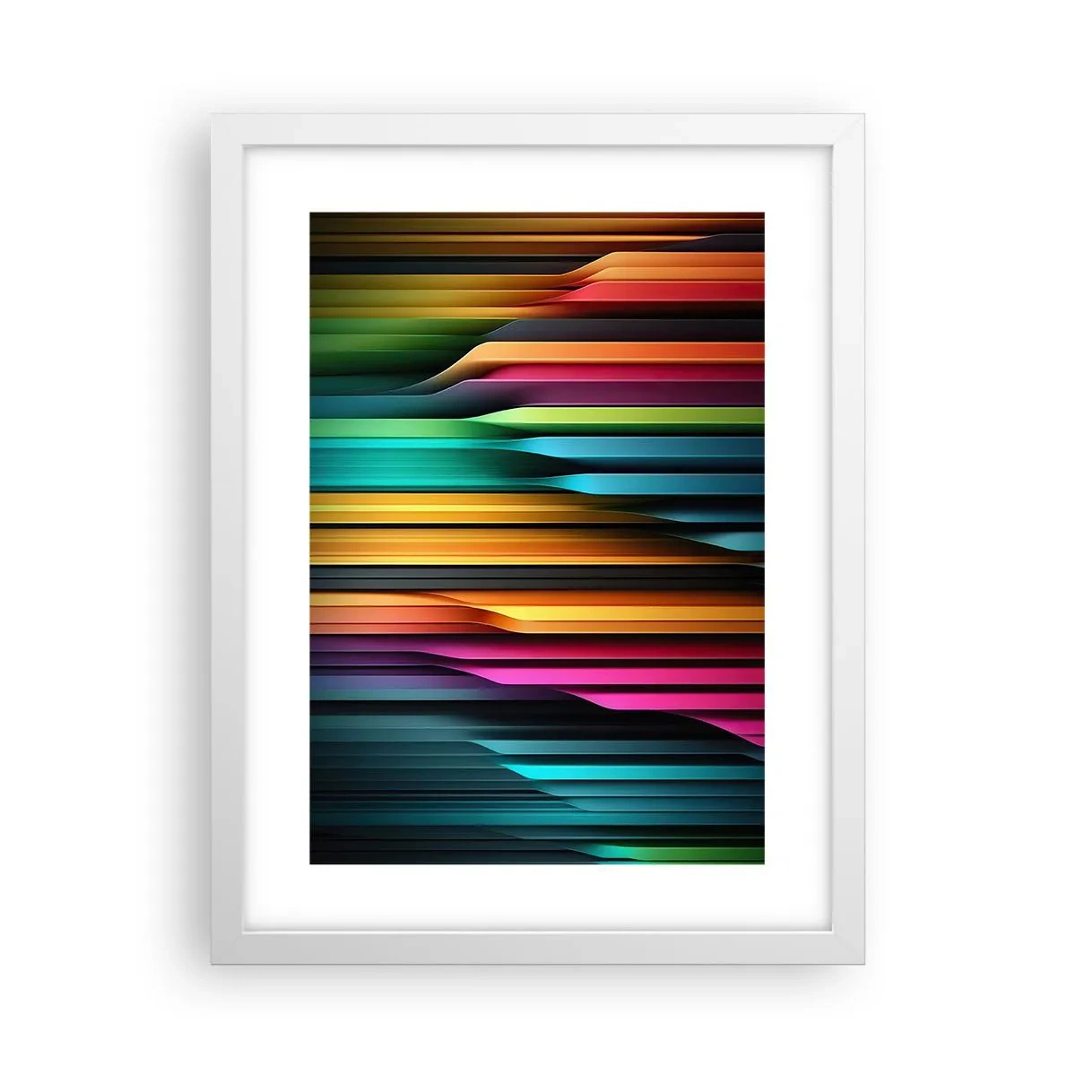 Affiche dans un cadre blanc - Poster - Un organe de lumière - 30x40 cm