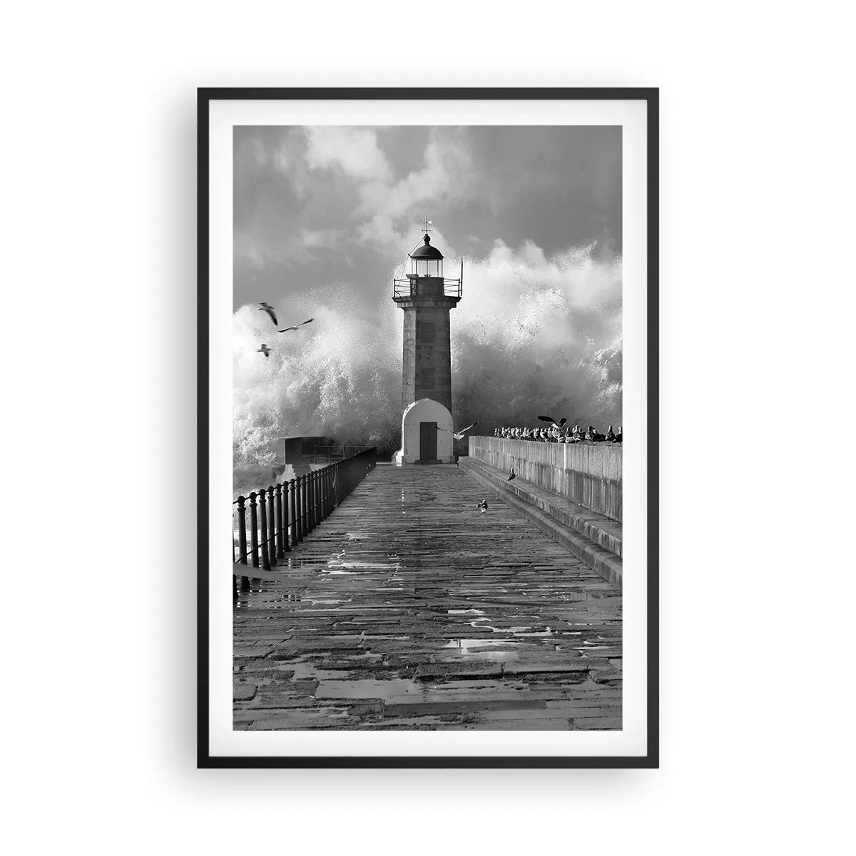 Affiche dans un cadre noir - Poster - Sans peur - 61x91 cm