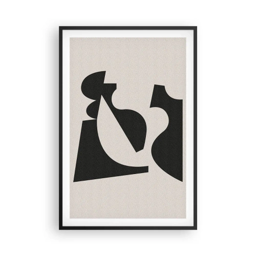 Affiche dans un cadre noir - Poster - À monter soi-même - 61x91 cm