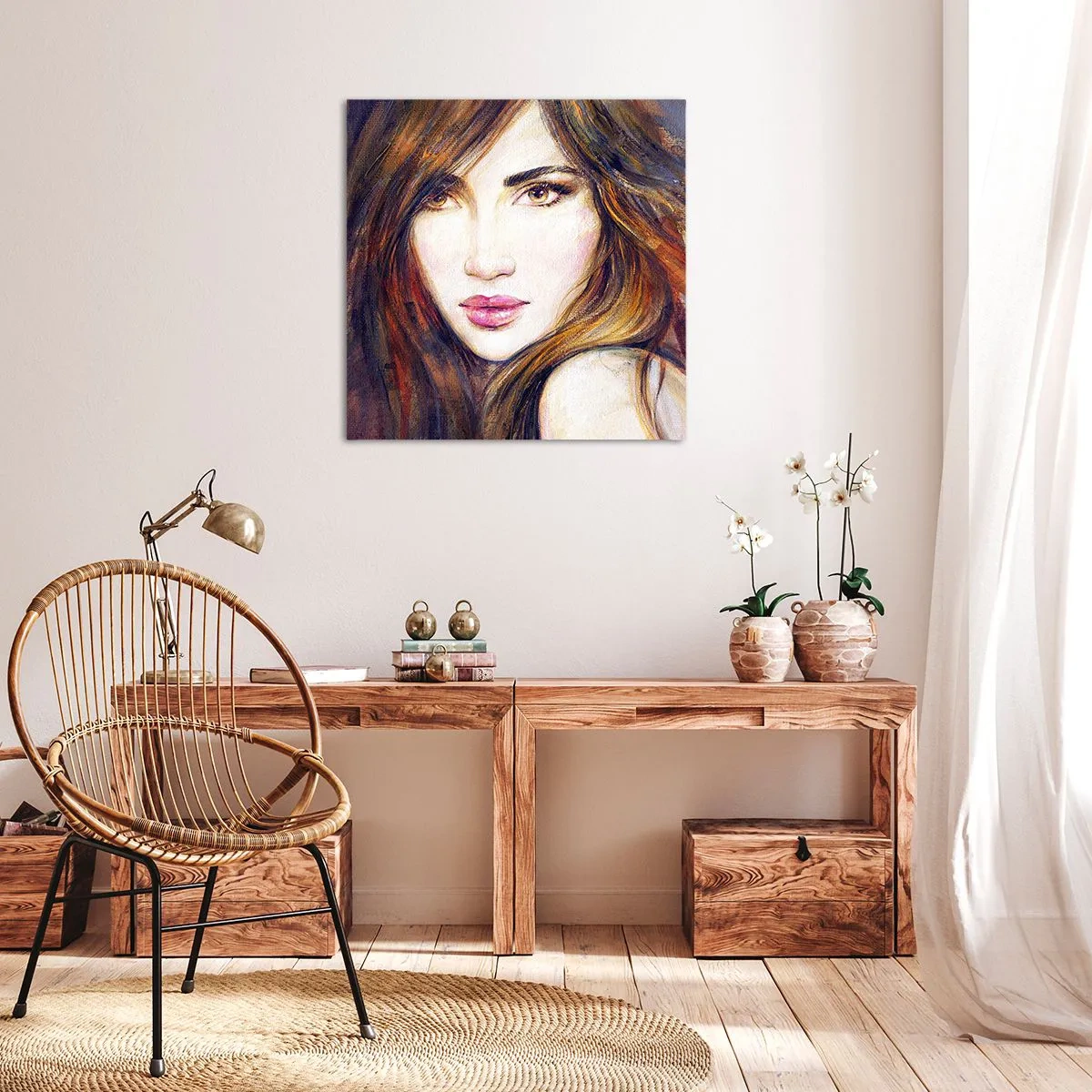 Impression sur toile - Image sur toile - Un sou pour vos pensées - 70x70 cm