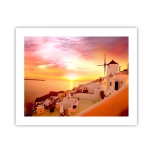 Affiche - Poster - Fondre en blanc et or - 50x40 cm