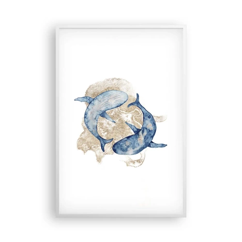 Affiche dans un cadre blanc - Poster - Amis ou amoureux? - 61x91 cm