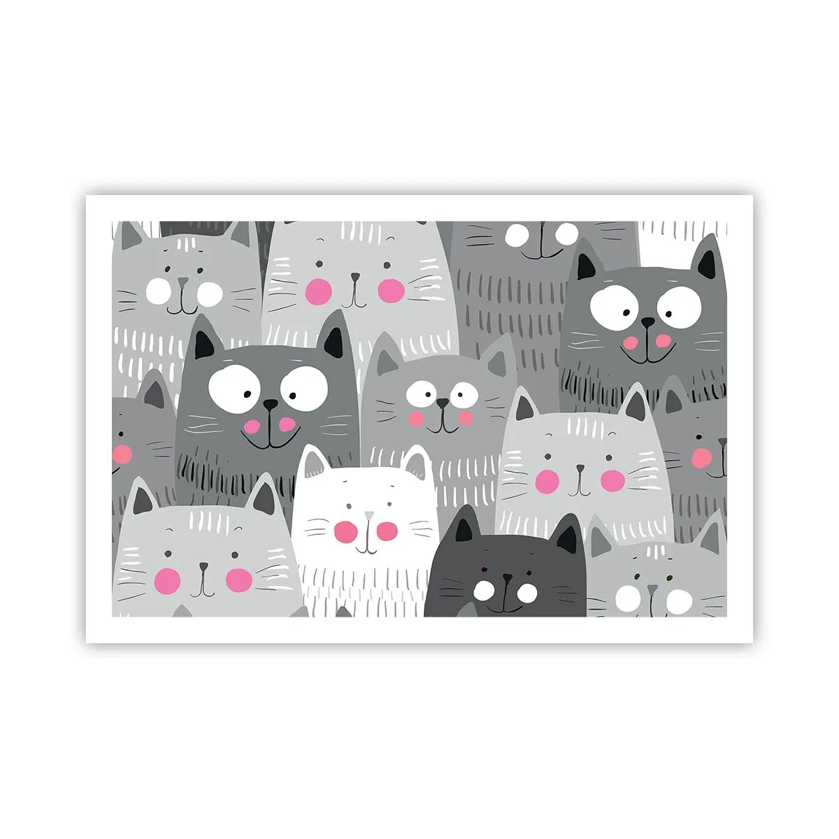 Affiche - Poster - Le monde des chats - 91x61 cm